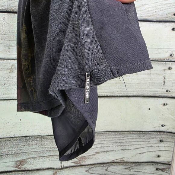 Hang Ten Gray Paint Splash Racerback Tank S - Picture 3 of 8